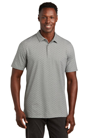 TravisMathew Oceanside Geo Polo (Quiet Shade Grey Heather/ Dark Grey)