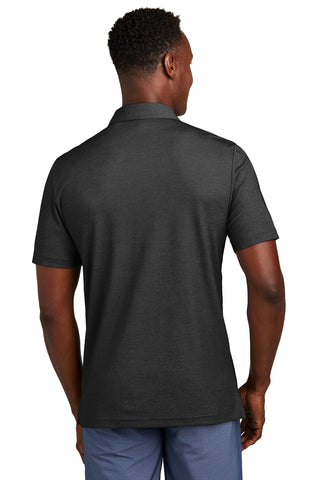 TravisMathew Oceanside Heather Pocket Polo (Black Heather)