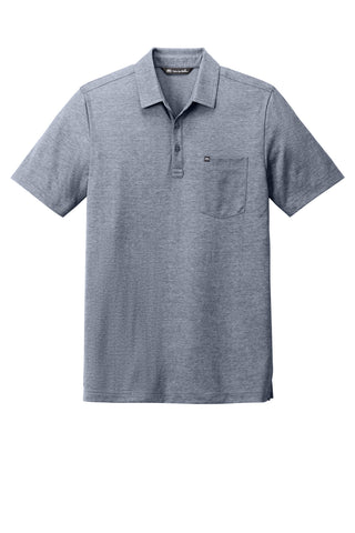 TravisMathew Oceanside Heather Pocket Polo (Blue Nights Heather)