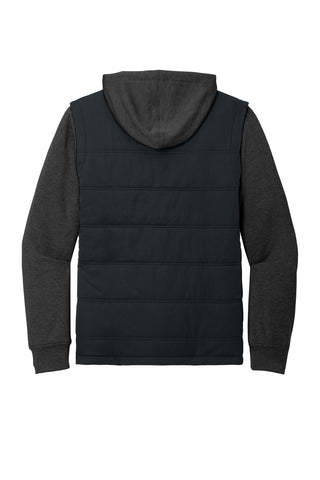 TravisMathew Tides Up Hooded Jacket (Black/ Black Heather)