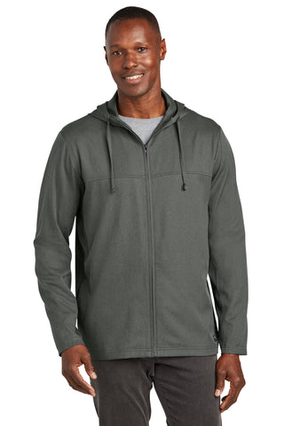 TravisMathew Balboa Hooded Full-Zip Jacket (Dark Grey Heather)