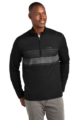 TravisMathew Balboa Chest Stripe 1/4-Zip (Black)