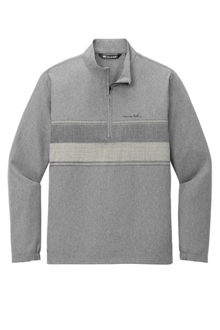 TravisMathew Balboa Chest Stripe 1/4-Zip (Dark Grey Heather)