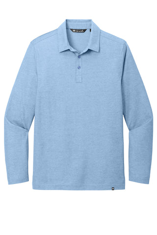 TravisMathew Oceanside Heather Long Sleeve Polo (Allure Heather)