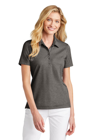 TravisMathew Ladies Oceanside Heather Polo (Black Heather)