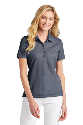 TravisMathew Ladies Oceanside Heather Polo (Blue Nights Heather)