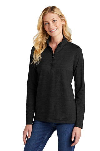 TravisMathew Ladies Crestview 1/4-Zip (Black)