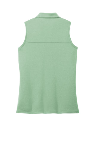 TravisMathew Ladies Coto Performance Sleeveless Polo (Beryl Green Heather)