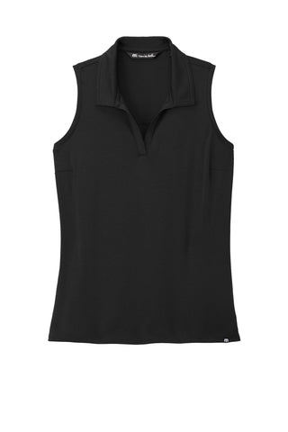 TravisMathew Ladies Coto Performance Sleeveless Polo (Black)