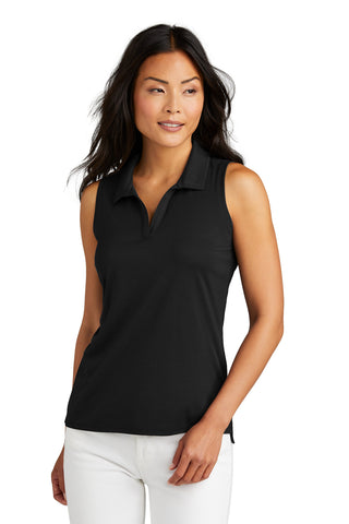 TravisMathew Ladies Coto Performance Sleeveless Polo (Black)