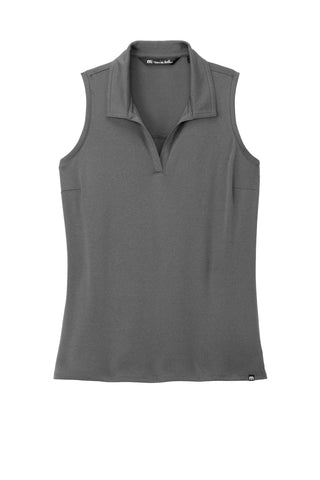 TravisMathew Ladies Coto Performance Sleeveless Polo (Quiet Shade Grey/ Black)