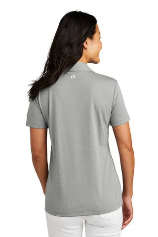 TravisMathew Ladies Coto Performance Polo (Quiet Shade Grey Heather)