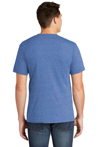 American Apparel Tri-Blend Short Sleeve Track T-Shirt (Athletic Blue)