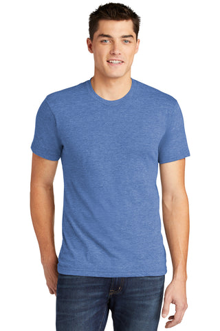 American Apparel Tri-Blend Short Sleeve Track T-Shirt (Athletic Blue)