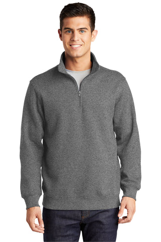 Sport-Tek Tall 1/4-Zip Sweatshirt (Vintage Heather)