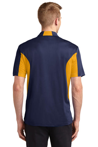 Sport-Tek Tall Side Blocked Micropique Sport-Wick Polo (True Navy/ Gold)