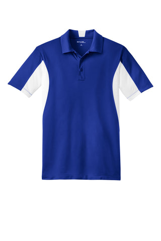 Sport-Tek Tall Side Blocked Micropique Sport-Wick Polo (True Royal/ White)