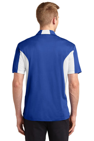 Sport-Tek Tall Side Blocked Micropique Sport-Wick Polo (True Royal/ White)