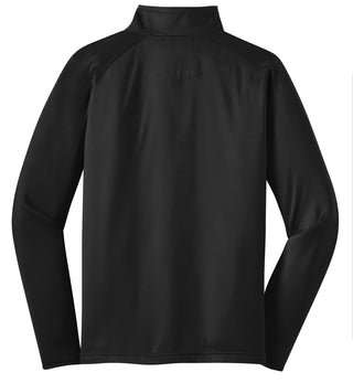 Sport-Tek Tall Sport-Wick Stretch 1/4-Zip Pullover (Black)