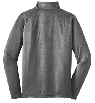 Sport-Tek Tall Sport-Wick Stretch 1/4-Zip Pullover (Charcoal Grey Heather)