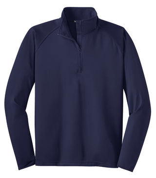 Sport-Tek Tall Sport-Wick Stretch 1/4-Zip Pullover (True Navy)