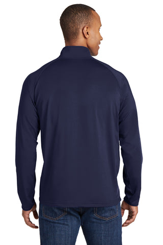 Sport-Tek Tall Sport-Wick Stretch 1/4-Zip Pullover (True Navy)