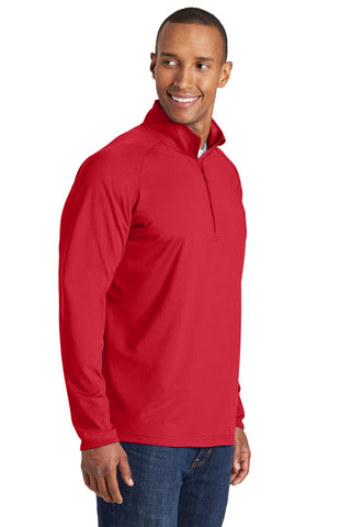 Sport-Tek Tall Sport-Wick Stretch 1/4-Zip Pullover (True Red)