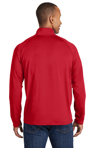 Sport-Tek Tall Sport-Wick Stretch 1/4-Zip Pullover (True Red)