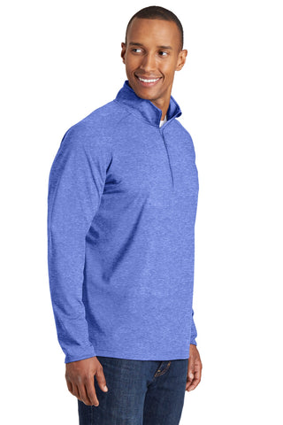 Sport-Tek Tall Sport-Wick Stretch 1/4-Zip Pullover (True Royal Heather)