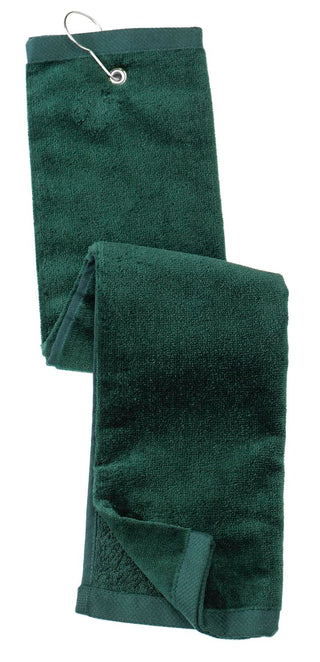 Port Authority Grommeted Tri-Fold Golf Towel (Hunter)