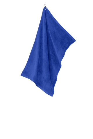 Port Authority Grommeted Microfiber Golf Towel (Royal)