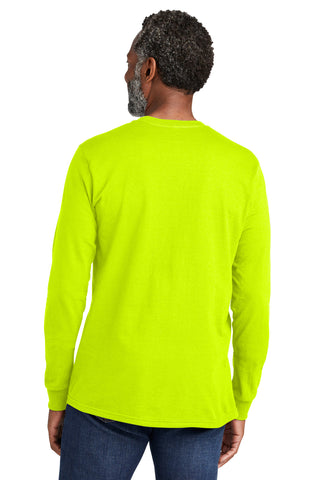 Volunteer Knitwear All-American Long Sleeve Tee (Safety Green)