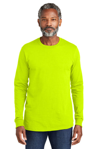 Volunteer Knitwear All-American Long Sleeve Tee (Safety Green)