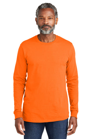 Volunteer Knitwear All-American Long Sleeve Tee (Safety Orange)