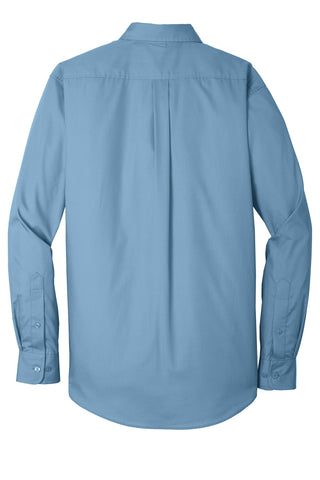 Port Authority Long Sleeve Carefree Poplin Shirt (Carolina Blue)