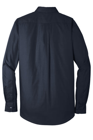 Port Authority Long Sleeve Carefree Poplin Shirt (River Blue Navy)