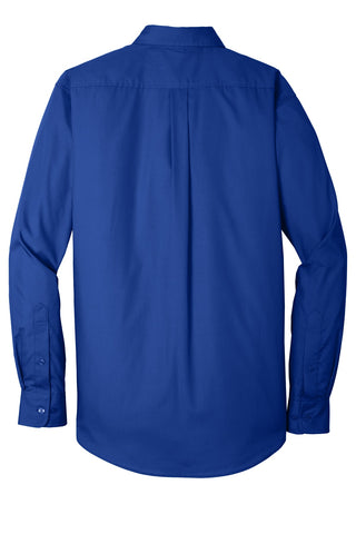 Port Authority Long Sleeve Carefree Poplin Shirt (True Royal)