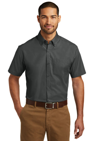 Port Authority Short Sleeve Carefree Poplin Shirt (Graphite)