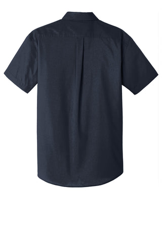 Port Authority Short Sleeve Carefree Poplin Shirt (River Blue Navy)