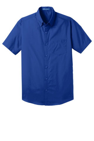 Port Authority Short Sleeve Carefree Poplin Shirt (True Royal)