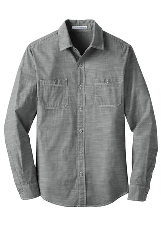 Port Authority Slub Chambray Shirt (Grey)