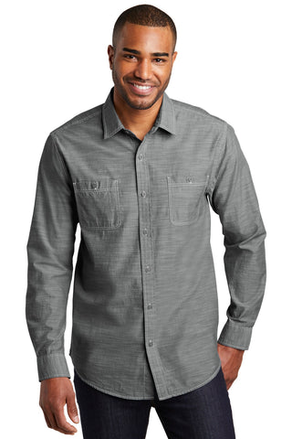 Port Authority Slub Chambray Shirt (Grey)