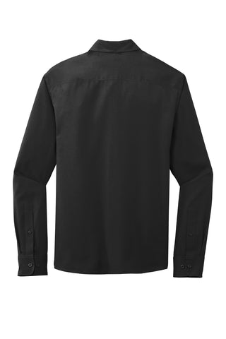 Port Authority Long Sleeve Performance Staff Shirt (Black)