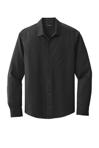 Port Authority Long Sleeve Performance Staff Shirt (Black)