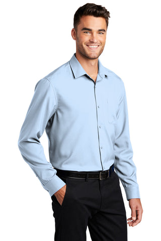 Port Authority Long Sleeve Performance Staff Shirt (Cloud Blue)