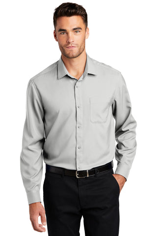 Port Authority Long Sleeve Performance Staff Shirt (Silver)