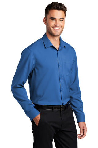 Port Authority Long Sleeve Performance Staff Shirt (True Blue)