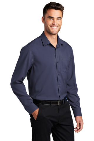 Port Authority Long Sleeve Performance Staff Shirt (True Navy)