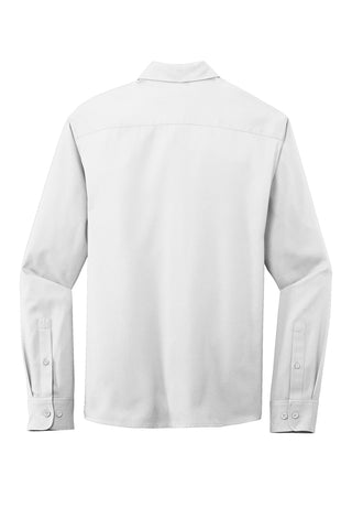 Port Authority Long Sleeve Performance Staff Shirt (White)