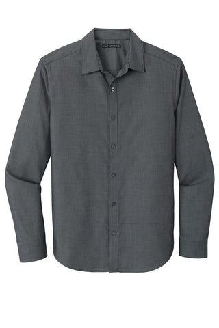 Port Authority Pincheck Easy Care Shirt (Black/ Grey Steel)